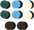 16pcs Power Scrubber Pad Set Compatible with Dremel Versa PC10 Ruby Horsepower Electric Cleaning Tool