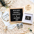 Pregnancy Announcement, Baby Announcement Ideas Set Include Felt Letter Board, Baby Onesie,