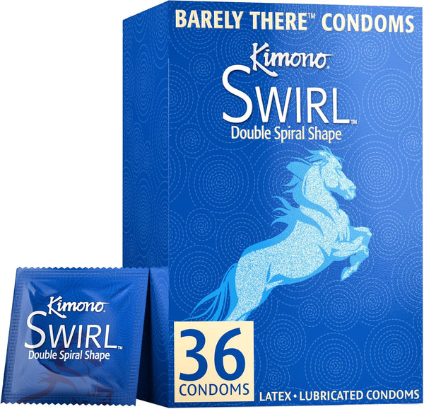 Condoms Pack of 36 - Double-Helix, Twisting Shape, Condom Innovation, Extreme Sensations,