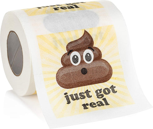 Funny Novelty Toilet Paper - Hilarious Gag Gift, Christmas Present, White Elephant Idea