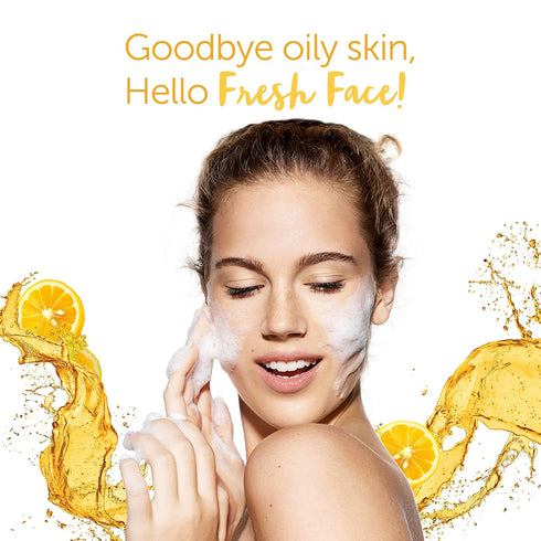 Himalaya Fresh Start Oil Clear Lemon Face Wash - Daily Cleanser for All Skin Types, 3.38 oz