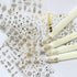 NAIL ANGEL 24 Sheets Nail Art Adhesive Gold Color Sticker Sheets - Moon Star & Flower Shapes