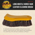 Dura-Gold Long Bristle Horse Hair Leather Cleaning Brush - Scrub Clean Car Interior Upholstery, Seats, Furniture, Fabric, Carpet, Shoes Boots Sneakers - Auto Detailing, Scrubbing Removing Stains, Dirt by Dura-Gold