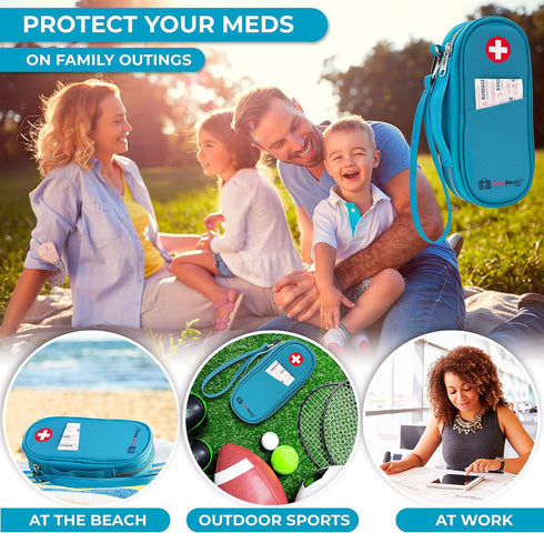 PracMedic Bags Epipen Carry Case Insulated Epi Pens Carrying Case for Epipens, Auvi-Q, Inhaler, Allergy Medication