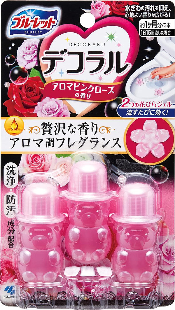 Bluelet Decoraru Air Freshener, Aroma Pink Rose Scent for Toilet (Japan Import)