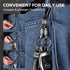 TISUR Titanium Keychain Pill Holder with Quick Release