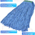 MATTHEW CLEANING 16oz 3Pack Cotton Floor Mop, Heavy Duty String Mop Refills, Universal Headband Blend Mop