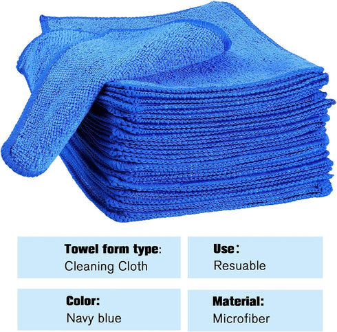 Wash(6 6 Inch,Blue,30 Tanlade Cleaning Cloth Dry Erase Cloth Cleaning Rags Reasonable Kitchen Towels Microfiber Towels
