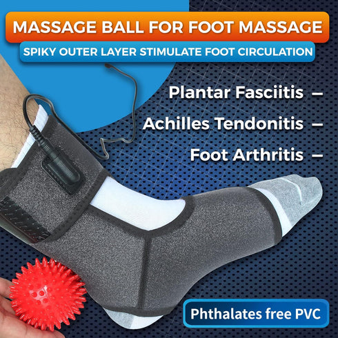 sticro Ankle Heating Pad for Achilles Tendonitis and Plantar Fasciitis Relief, Heated Ankle Brace Foot Heating Pad Wrap