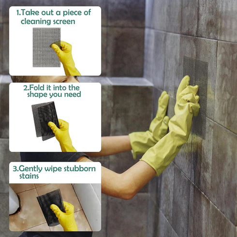 TNTIWQ 30Pcs 5.5 4 Inch Scale(30) Cleaning Screens for Toilets Cleaner Hard Water x Flexible Scrubbing Pads