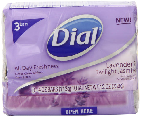 Dial Lavender & Twilight Jasmine Antibacterial Deodorant Soap - 3 CT