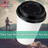 White 12 Oz Paper Coffee Cups with Recyclable Dome Lids, 100 Pk. BPA Free Disposable Drink Cup Set for Hot Tea and