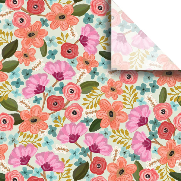 Jillson Roberts 24 Sheet-Count Premium Printed Tissue Paper Available in 8 Different Floral Designs, Gypsy Floral