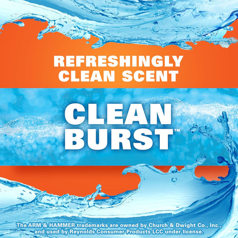 Hefty Ultra Strong Tall Kitchen Trash Bags, Blackout, Clean Burst, 13 Gallon, 110 Count