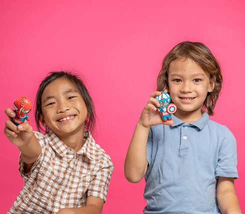 Lip Smacker Marvel Keychain Lip Balm for Kids - Spiderman & Captain America