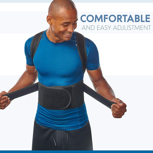Back Brace Posture Corrector for Men and Women, Adjustable Support for Upper and Lower Back Pain Relief, Muscle Memory