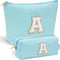 Skincare for Girls 10-12, Personalized Initial Makeup Bag, Travel Toiletry Bag, Birthday Gifts for Women