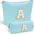 Skincare for Girls 10-12, Personalized Initial Makeup Bag, Travel Toiletry Bag, Birthday Gifts for Women