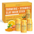 Turmeric Face Mask - Pure Organic Acne Treatment and Anti-Aging for Dull Skin Care, Set of 3