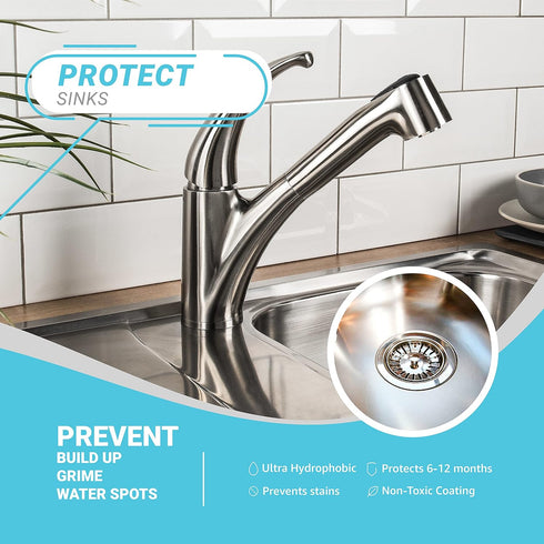 Lifeproof Ceramic Coating Spray Kit for Kitchen & Bath Surfaces, Shine, Seal & Protect, Repels Stains & Grime