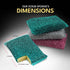Kitchen Sponges (30 Pcs Pack) - Non Scratch Scrubbers for Cleaning Dishes - Best Dish Sponge Pads for Washing &