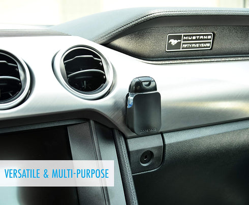 Podshedz Hand Sanitizer Holder attaches to Cell Phone, Car Dashboards and Other Surfaces, Compatible with Bath & Body