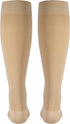 NuVein Medical Compression Stockings, 20-30 mmHg Support for Women & Men, Knee Length, Open Toe, Large, Beige