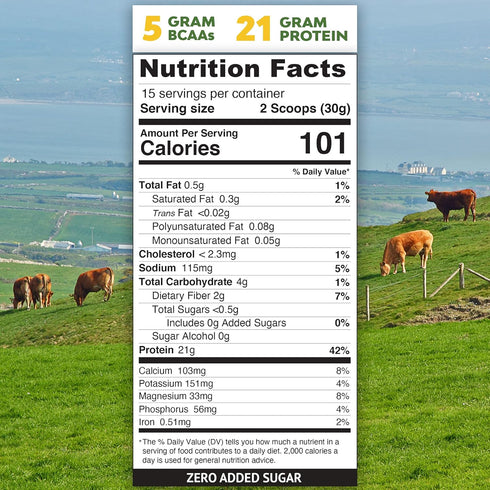 MariGold Grass-fed Whey Protein Isolate Powder - Rich Chocolate Malt Flavor - 1 Lb, 100% Pure, Non-GMO
