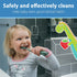 Set, Dr. Brown's ToothScrubber Toddler Toothbrush Monster with Strawberry Flavor Toothpaste
