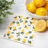 Swedish Dishcloths 3 Pack Yellow Lemons Print, Reusable Sponges Kitchen Cleaning Cloth Dish Scrubber, Machine Washable, Measures 7.87”x6.88 inches. by Globetrotting Merchant