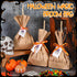 Watersay 24 Set Halloween Treats Bags, DIY Witch Broom Bag with Orange Ribbon for Halloween Party Decorations