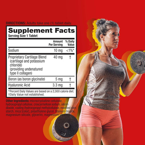 Move Free Ultra Triple Action Joint Support Supplement, 64 Tablets - Type II Collagen, Boron & Hyaluronic Acid