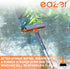 eazer Window Cleaning Squeegee Kit, 2-in-1 Rotatable Squeegee with Extension Pole for Shower/Windshield Cleaning