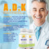 Our Daily Vites ADK Supplement - Vitamin A, D3 & K2 (as MK7) - Bone, Immune System Support - 180 CT Vegetable Capsules