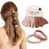 Kitsch Hair Ties No Damage - Strong, Stretchy & Snag-Free Hair Bands, Soft Nylon Ponytail Holders, Blush, 20pcs