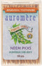 Auromere Ayurvedic Neem Toothpicks - Vegan, Natural, Non GMO, Birchwood (100 Count) (1 Pack)