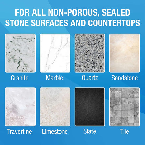 MiracleWipes for Granite & Stone, Clean, Protect, Polish Surfaces in Kitchen and Bathroom - 30 Count