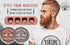 Viking Revolution Mustache Wax 2 Pack, Strong Hold Beard & Moustache Wax for Men (Citrus & Sandalwood)