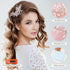 Oriamour Wedding Side Combs Handmade Bridal Hair Pins Set of 3 Rhinestone Bridal Comb Flower Clip