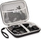 USA GEAR 7.5" Hard Shell Hair Clipper Case, Compatible with Wahl, Surker, Andis, Oster Clippers, Black