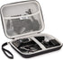 USA GEAR 7.5" Hard Shell Hair Clipper Case, Compatible with Wahl, Surker, Andis, Oster Clippers, Black