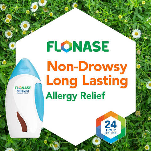 Flonase Sensimist Allergy Relief Nasal Spray for Non-Drowsy, 24-Hour Multi-Symptom Relief – 120 Sprays