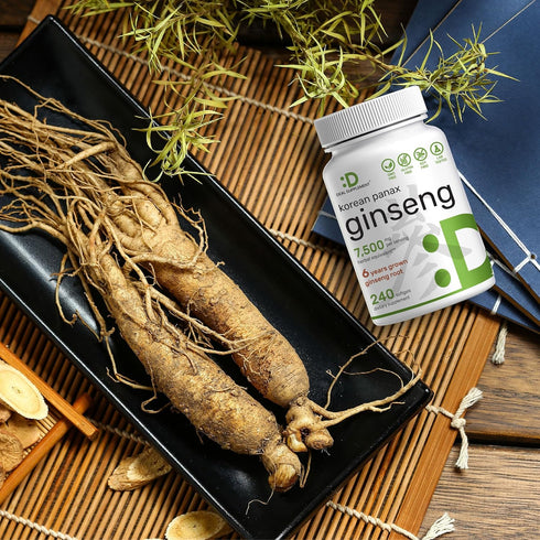 Korean Red Panax Ginseng Root Extract, 7,500mg, 240 Softgels for Energy & Immune Health