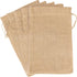 CleverDelights 8" x 12" Burlap Bags - 5 Pack, Jute Drawstring Sacks