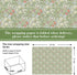 JarThenaAMCS 6 Sheet Vintage Floral Wrapping Paper - Not Roll - Green Flower Gift Wrap for Birthday Baby Shower
