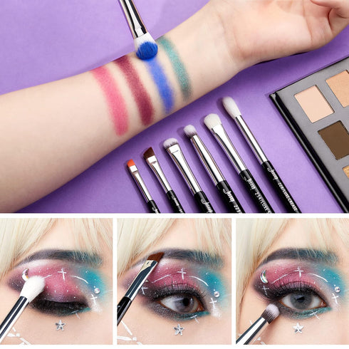 Jessup Eye Makeup Brushes Set, Professional 15pcs with Eyeshadow Blending and Eyeliner Brushes
