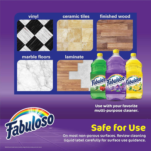 Fabuloso Microfiber Cleaning Mitt, Purple, Lint-Free, Scratch-Free Glove for Surfaces and Furniture