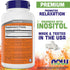 Now Foods L-Theanine, Double Strength 200 mg Per Cap - 180 Veg Capsules - Enhanced with 100mg Inositol - Vegetarian, Non-GMO - Ltheanine 200mg Supplement