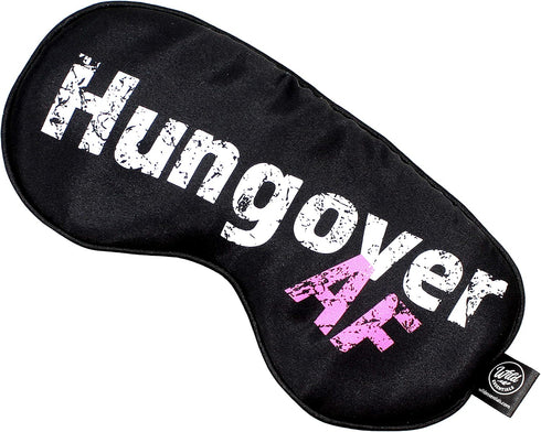 Wild Essentials Allusion Soft Satin Funny Sleep Masks with Earplugs (Hungover AF)