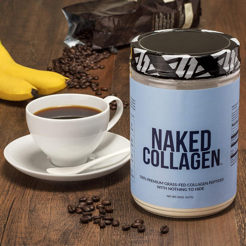 Naked Collagen Peptides Protein Powder, 60 Servings, Grass-Fed Hydrolyzed Collagen, 20oz